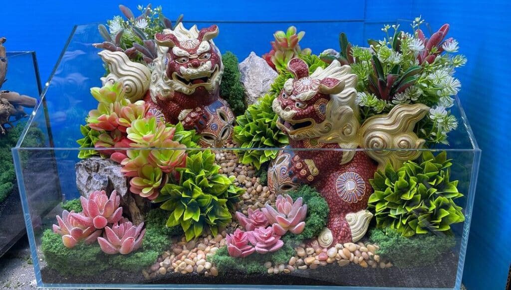 Fish Tank Succulent Terrarium
