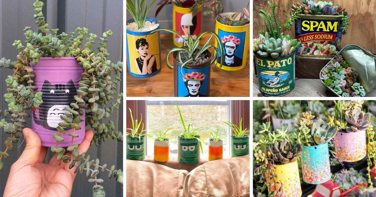Transform Your Space With These 10 Recycle Can Succulent Planters!
