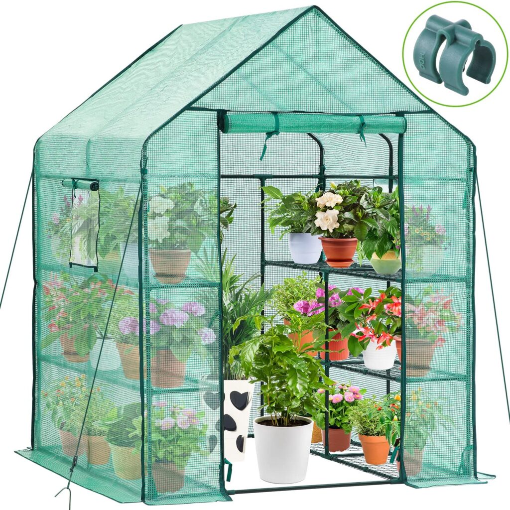 Greenhouse for Outdoors with Screen Windows
