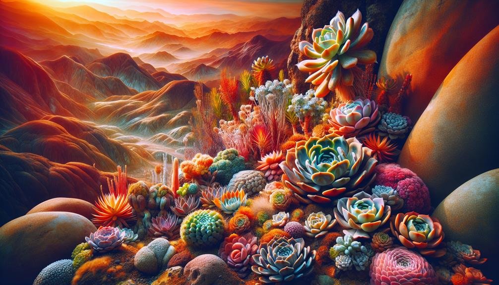 succulents thriving in the wild
