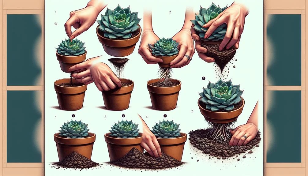 replanting succulents for success